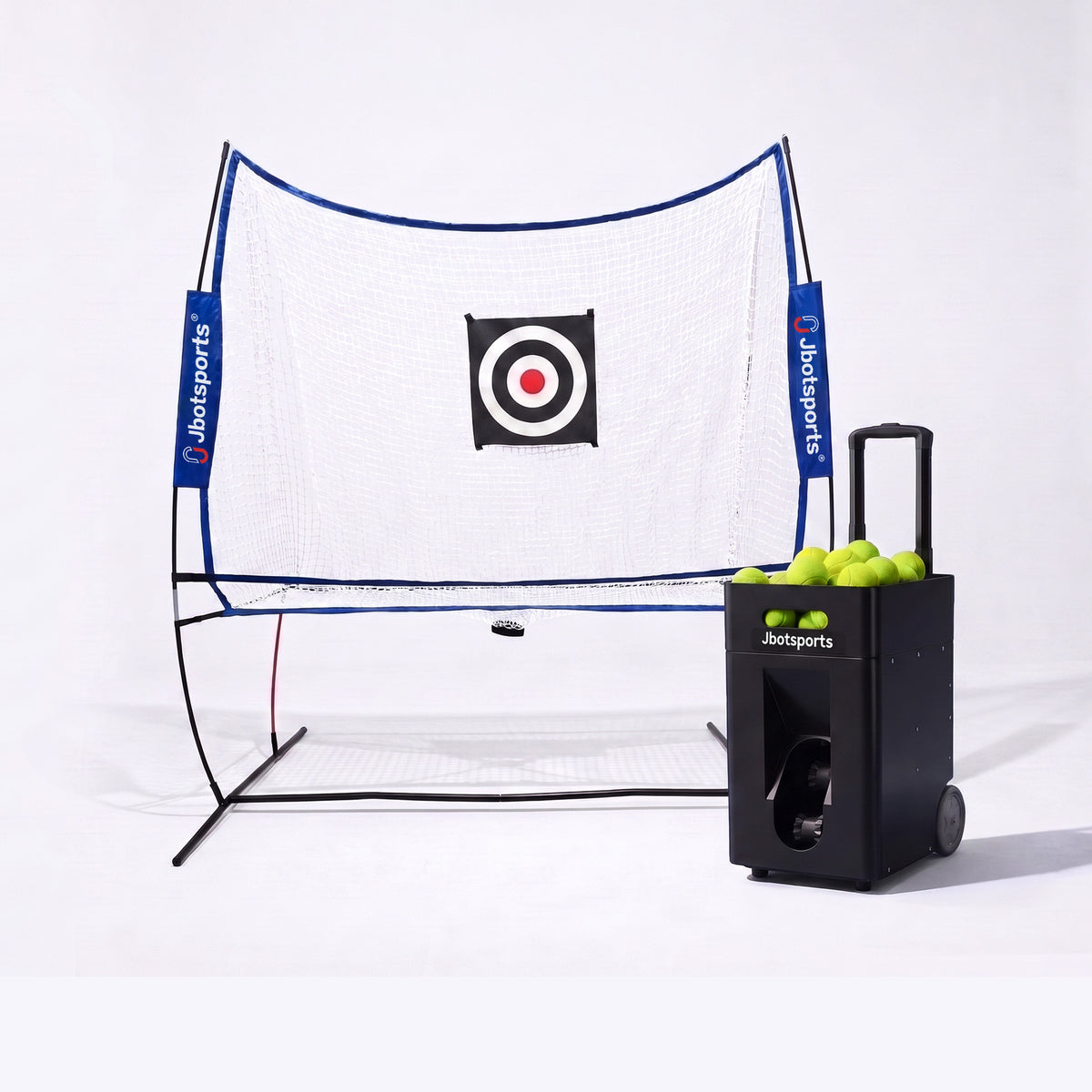 Jbotsports JT-02 Pro Portable Tennis Machine with Optional AI Voice & Net Bundle