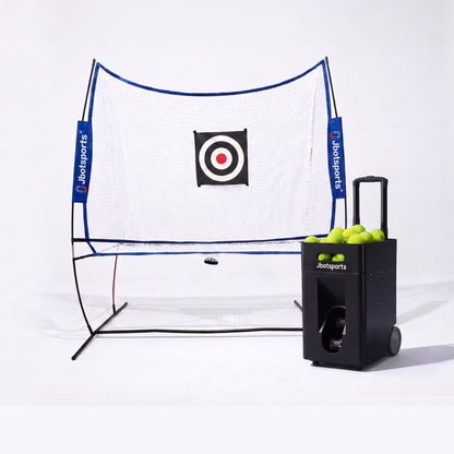 Jbotsports JT-02 Pro Portable Tennis Machine with Optional AI Voice & Net Bundle