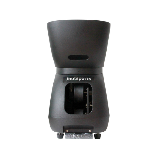 Jbotsports JT-S5 tennis machine: white background, ball launch port details