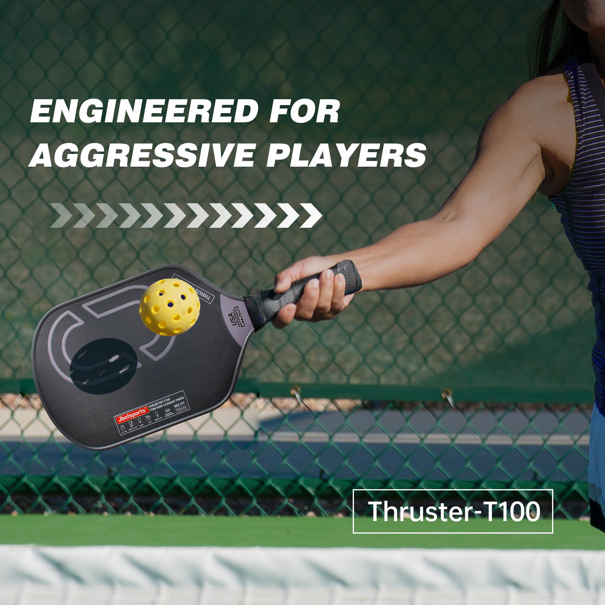 Jbotsports Pickleball Paddles Thruster-T100