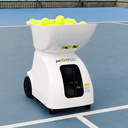 Jbotports Tennis Ball Machine with Full Tennis Balls - High-Capacity Tennis Practice Device for Court Training