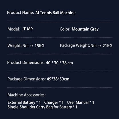M9 Product Weight, Dimensions, and Accessories Introduction