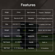 Load image into Gallery viewer, Jbotsports Tennis Ball Machine JT-S5
