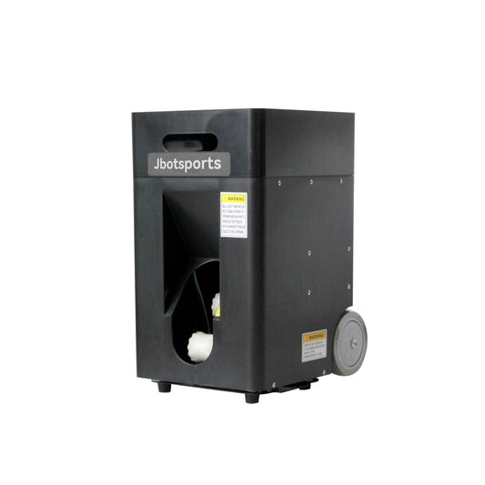 Jbotsports JT-02 tennis ball machine main image: black body with wheel, showing device appearance