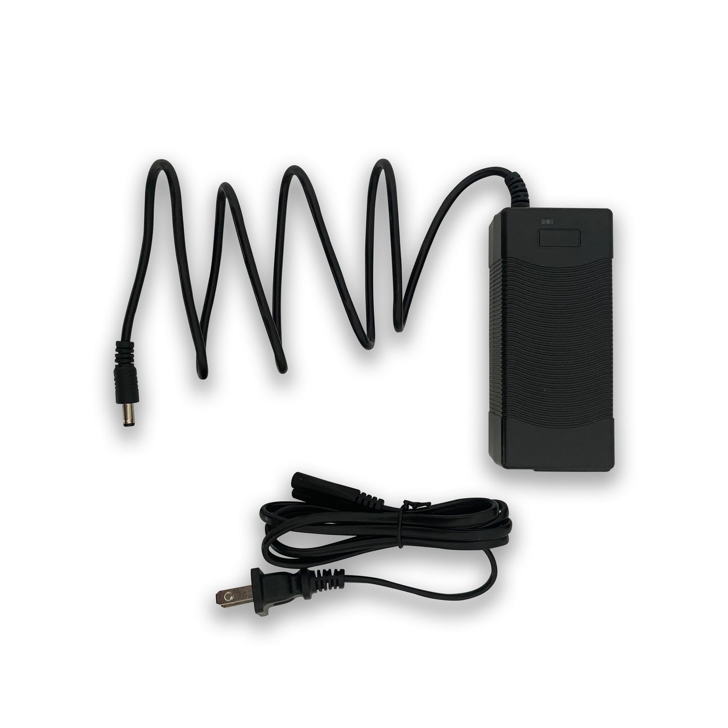 Charger-Lithium battery charger,Input voltage: 110-240V,Output voltage: 24 V,
It can only charge the battery, not directly provide power for the machine.