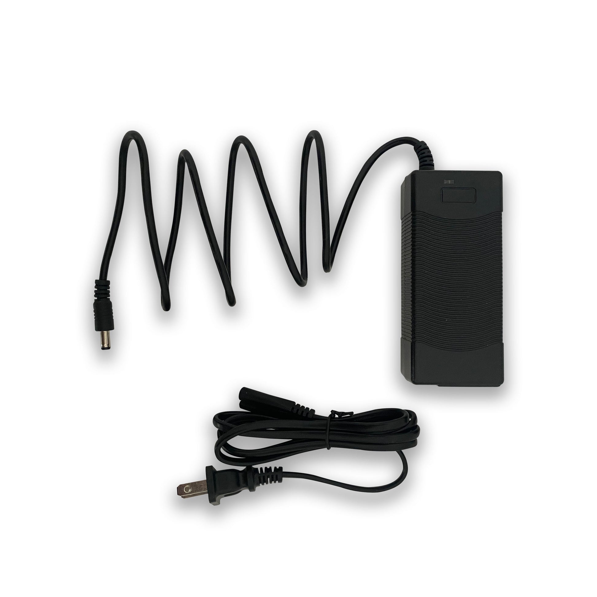 Charger-Lithium battery charger,Input voltage: 110-240V,Output voltage: 24 V,
It can only charge the battery, not directly provide power for the machine.