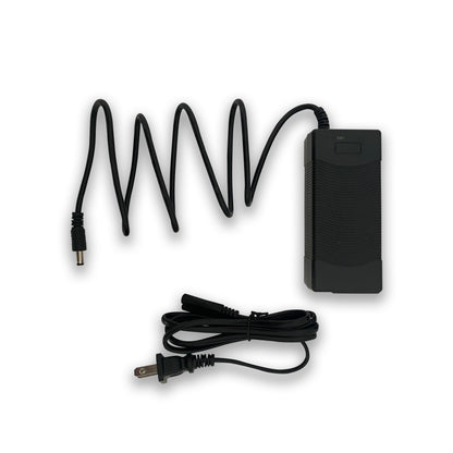 Charger-Lithium battery charger,Input voltage: 110-240V,Output voltage: 24 V,
It can only charge the battery, not directly provide power for the machine.